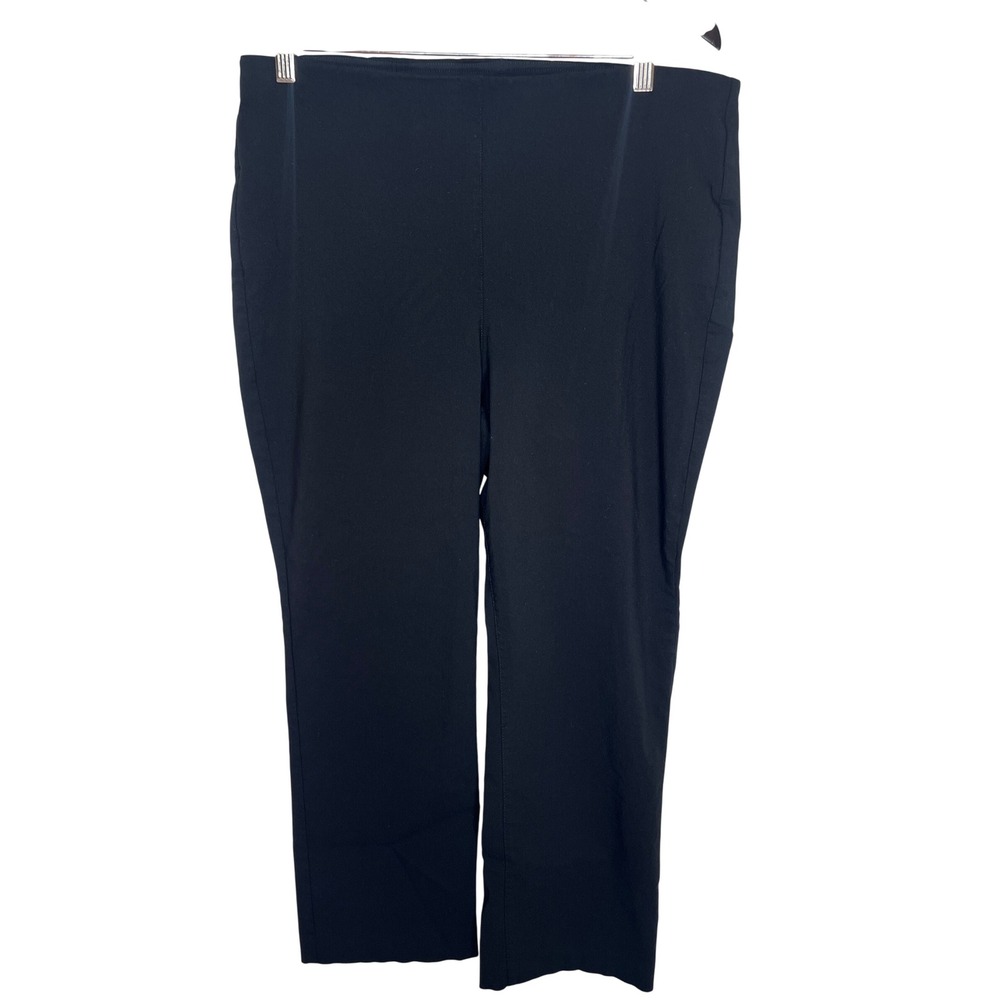 Chicos Fabulously Slimming Pants Womens 2.5 Black Perfect Stretch High Rise